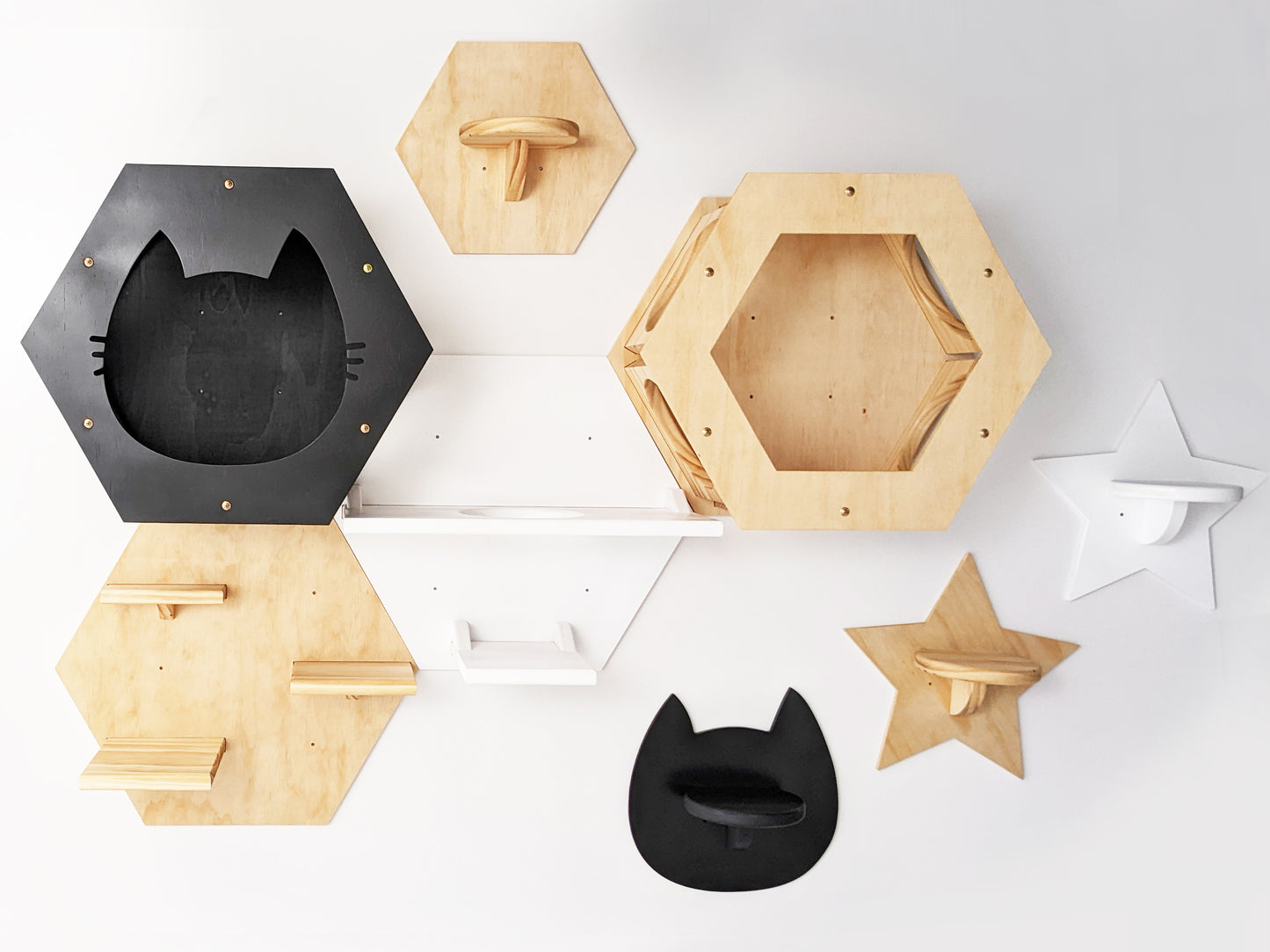 Medium Cat Hexagons collection
